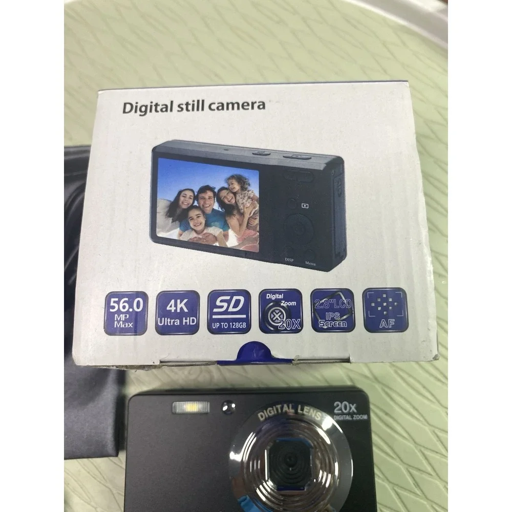 Focusify Digital Camera 4K Ultra HD 56 MP with 32 GB SD Card - Ultimate Series